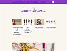 Tablet Screenshot of damen-kleider.com